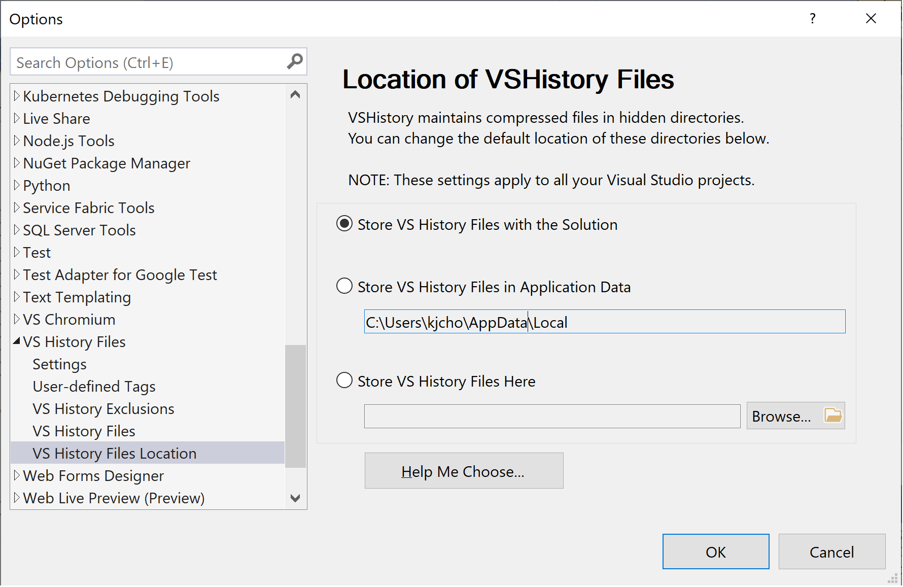 VSHistory -- Visual Studio File Histories - Visual Studio Marketplace